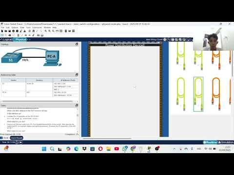 1.1.7 Packet Tracer - Basic Switch Configuration - Physical Mode