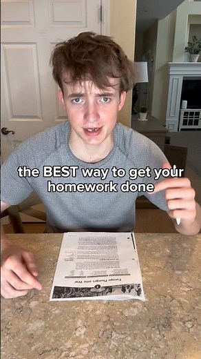The BEST way to finish your homework!