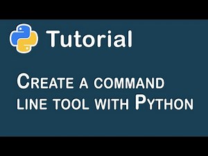 Create a command line tool with Python