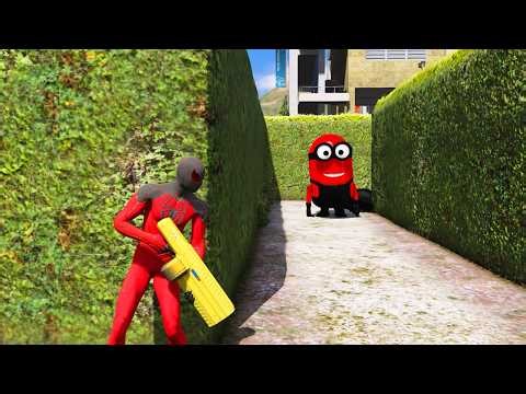 GTA 5: RED SPIDERMAN vs MINION – Epic Funny Ragdolls Battle! #8