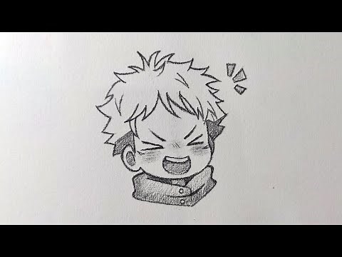 How to draw Chibi Yuji Itadori - Jujutsu Kaisen Easy Drawing Tutorial