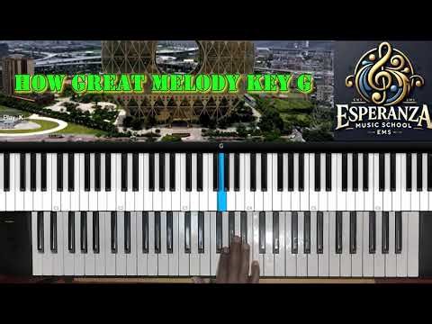 How Great Is Our God | Keyboard Melody Tutorial in Key of G