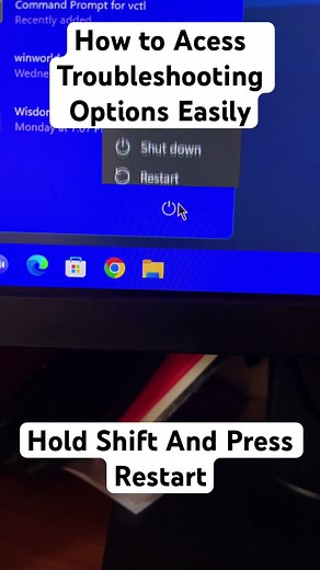 How to Access Troubleshooting Options using a Simple Shortcut in Windows 11 #shorts