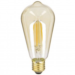 Ampoule LED déco Edison Vintage au verre ambré, culot E27, 7W cons. (50W eq.), 806 lumens, lumière blanc chaud