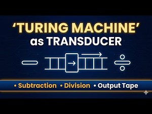 How Turing Machines Do Subtraction & Division | Transducer TM Full Tutorial