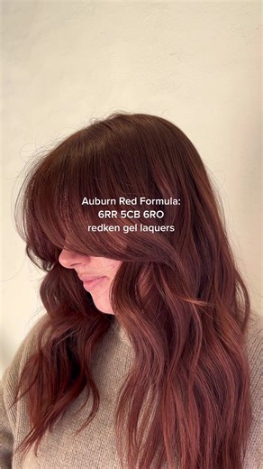 Auburn Red Hair Color Formulas and Techniques