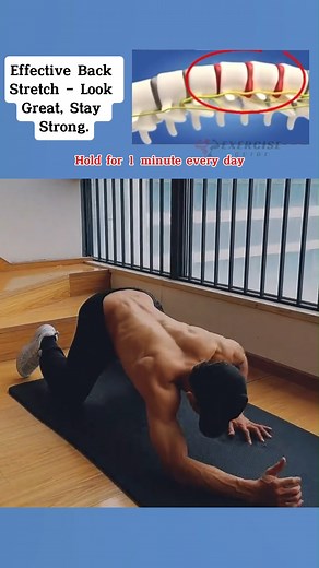 Effective Back Stretch – Look Great, Stay Strong #BackStretch #SpineHealth #PostureFix #StrongBack #PainFreeBack | Exercise Guide