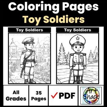 Toy Soldiers Coloring Pages/Digital Resource/Elementary School Activities