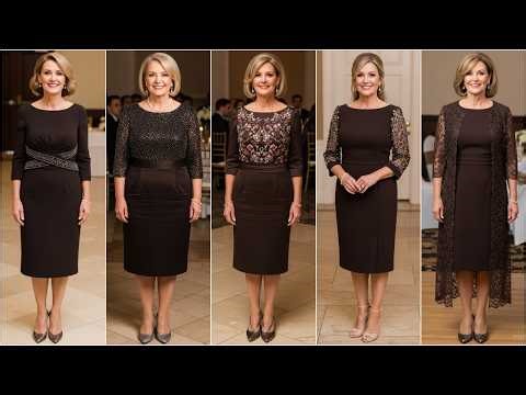 Chic Espresso Brown Mother of the Bride Sheath Dresses for a Sophisticated Wedding Look