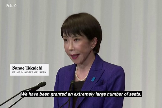 Japan’s Leader Wins in a Landslide, Clearing Way for Hard-Line Agenda