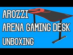 Arozzi Arena Gaming Desk - Unboxing/Setup!