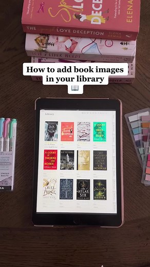 ☁️ How to add book images in your goodnotes library, it’s my fav part adding books I want to read soon 😆📖 #digitalplanner #ipadtips #applepencil #goodnotestutorial #ipadhacks #howto #appleproducts #ipad #booktok #library #ipadplanner #bookjournal #journaltips #digitalreadingjournal #goodnotes5
