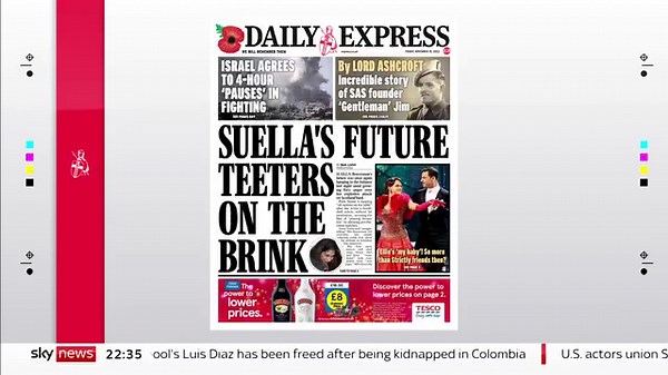 📰 What's on Friday’s front pages? Sky’s Gillian Joseph discusses tomorrow’s papers with Daily Express columnist and broadcaster Carole Malone, and the Editor of the Courier David Clegg. #SkyPapers 🗞️https://trib.al/KaTUln8 📺 Sky 501, Virgin 602, Freeview 233 | Sky News