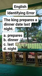 ENGLISH | IDENTIFYING ERROR | SirMert Villanueva