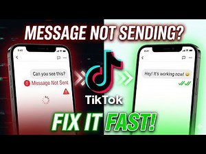 Fix tiktok message not sending problem 2026 | message not sent problem on tiktok