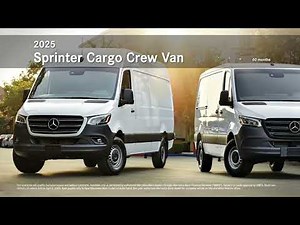 0% APR on the 2025 Sprinter Cargo Crew Van | Mercedes-Benz of Lancaster Van Center