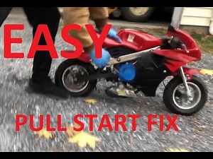 HOW TO FIX PULL START on pocket bike or atv