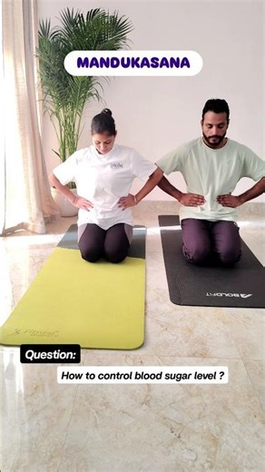Control your Blood Sugar Level and Bloating Issue with Mandukasana! #shorts
