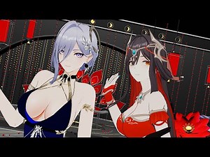 Selene & Lingguang (Aether Gazer) - MMD [Worth It] #mmd #selene #lingguang #aethergazer