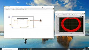 labview画心