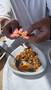 7.8K views · 37 reactions | Have you ever eaten sea snails before?! 路‍♂️ We’re at Viri Ku C’è in Denaro, Sicily, where we try sea snails for the first time! They’re lightly stewed in a tomato and onion sauce and you pick the little suckers out using a tooth pick.  Would you try one?! 路‍♂️ #seafood #italy #sicily #foodporn #food | Foodporn | Facebook