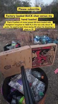 Factory loaded vs hand loaded 00 buckshot with the coach gun ‪@Stoeger_USA‬‪@HodgdonTV‬ ​⁠#shorts #viral