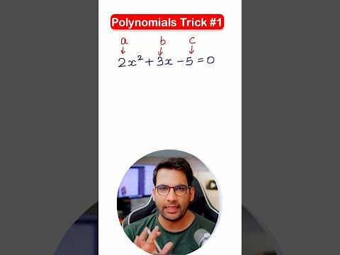 Polynomials trick #1 #maths #exams #mkrclass9 #class10 #education