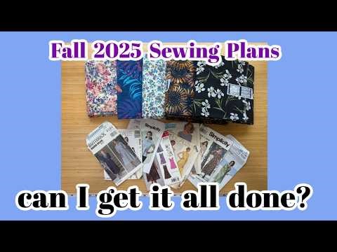 Autumn Sewing Project Planning | Fabric Stash & Pattern Pairing