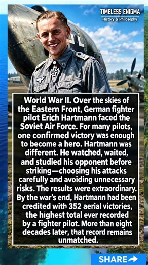 Erich Hartmann: The Fighter Pilot With 352 Victories 🇩🇪#ErichHartmann #WWII #MilitaryHistory