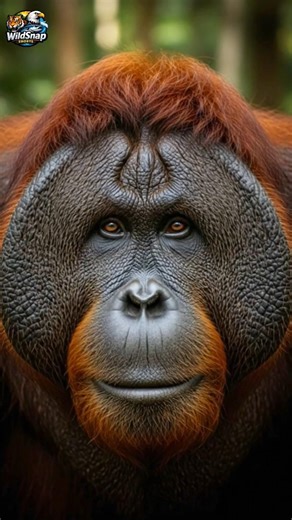 Mature Male Orangutan – Nature Ka Powerful Giant! #shorts #ytshorts #viral