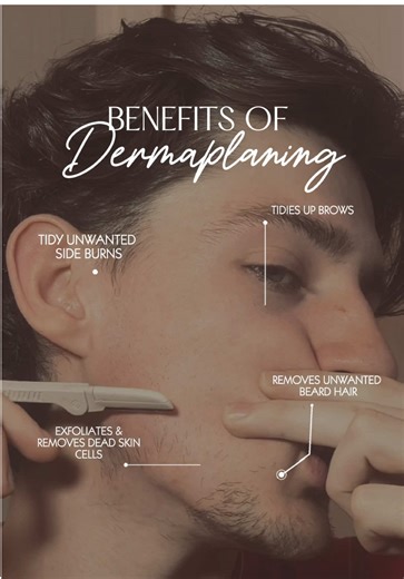 Grooming update you didn't know you needed? #dermaplaning #mensgrooming #beards
