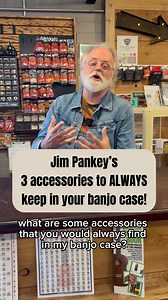 3 accessories Jim Pankey ALWAYS keeps in his banjo case! #banjo #banjoaccessories #banjocapo #jimpankey #banjoplayer | The Acoustic Shoppe | Facebook