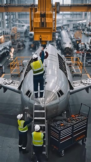 How a $200M Airplane Is Built ✈️ Factory to Runway in 60s | #shorts #ytshorts #flight #shortsfeed