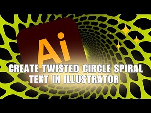 🔥 LEARN: Create Twisted Circle Spiral Text In Illustrator | Typography Tutorial | Illustrator