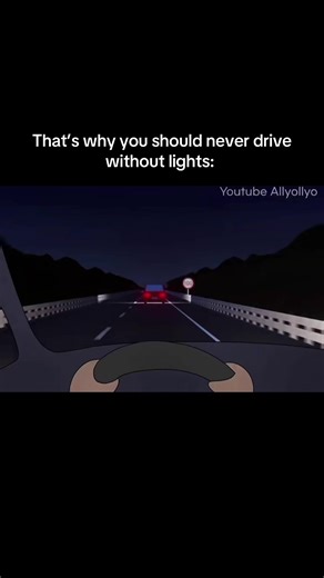 Lights don’t just help you see. They keep you alive. Without them, you’re invisible. Drive safe! #car #fyp #learnontiktok #carcrash #animation