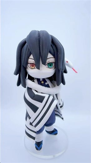 CHIBI IGURO: The Serpent Hashira and Kaburamaru 🐍 Demon Slayer DIY #shorts