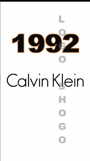 Calvin klein Logo Evolution #calvinklein #history