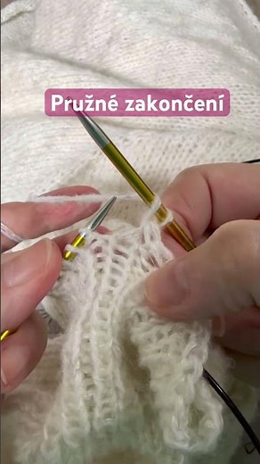Jak ukončit rukávy? Pružné zakončení je jednoduché #pletení #rady #knitting #cardigan #pletenésvetry