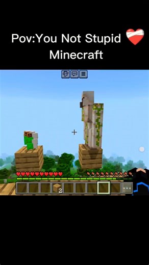 Pov: You Not Stupid minecraft ❤️‍🩹