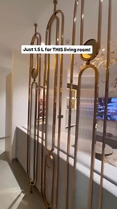 JUST 1.5 L spent for these STUNNING interiors! Save this video for living room inspo ! [ Living Room, Living Room Interiors, Home interiors, Indian Home, Living Room Cost, Modular Furniture] | HomeLane