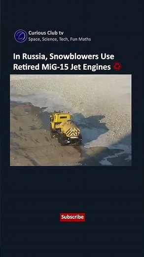 In Russia, Snowblowers Use MiG-15 Jet Engines #automobile #militaryaircraft #aviation