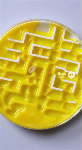 This Brainless Blob Solved a Maze 😳#shorts #nature #science #facts #wildlife