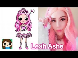 How to Draw Leah Ashe 💕 Famous YouTuber