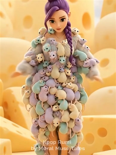 Original CGI Fashion Fantasy ｜ Rumi Creates a Living Dress ✨