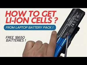 How to Get Li-ion Cells from an Old Laptop Battery Pack. Salvaging 18650 Lithium ion Cells