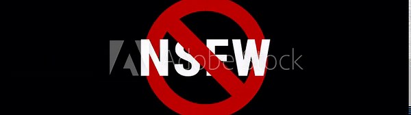 NSFW Animation Not Safe for work, Censorship. Ideal for introductory screen for sensitive or mature content.