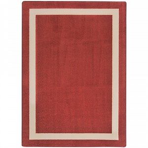 Joy Carpets Kid Essentials Portrait 5' 4" x 7' 8" Wine Rectangular Area Rug