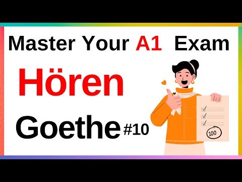 Master Your A1 Goethe Exam #10 | 🇩🇪🎧 :Practice with Sample Questions! 🇩🇪 #A1GermanExam #German