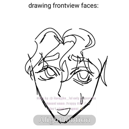 My style doesn't match when drawing front view faces smh#art