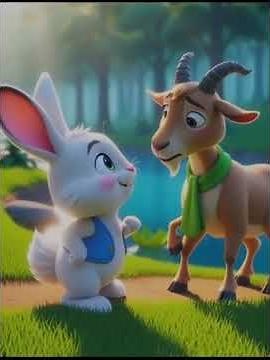 The Rabbit and the Goat – A Heartwarming 3D Cartoon Story for Kids.